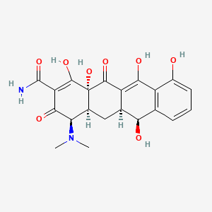 Chemical structure of 4-Epidemethyltetracycline