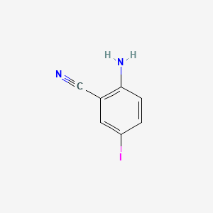 Chemical structure of 2-Amino-5-iodobenzonitrile