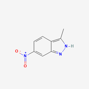Chemical structure of 3-Methyl-6-nitro-1H-indazole