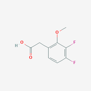 Chemical structure of 2-(3,4-Difluoro-2-methoxyphenyl)acetic acid