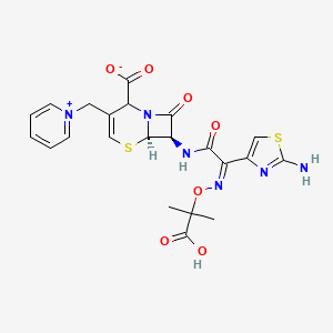 Chemical structure of delta-2-Ceftazidime