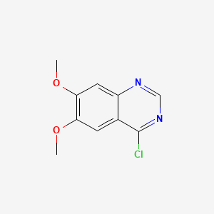 Chemical structure of 4-Chloro-6,7-dimethoxyquinazoline