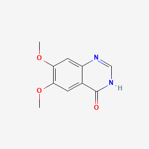 Chemical structure of 6,7-Dimethoxy-3H-quinazolin-4-one