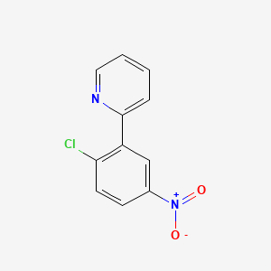 Chemical structure of 2-(2-Chloro-5-nitrophenyl)pyridine