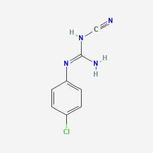 Chemical structure of 1-(4-Chlorophenyl)-3-cyanoguanidine