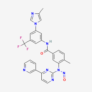 Chemical structure of N-Nitrosonilotinib