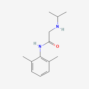 Chemical structure of 2-(Isopropylamino)-2',6'-acetoxylidide
