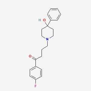 Chemical structure of 1-(4-Fluorophenyl)-4-(4-hydroxy-4-phenylpiperidin-1-yl)butan-1-one