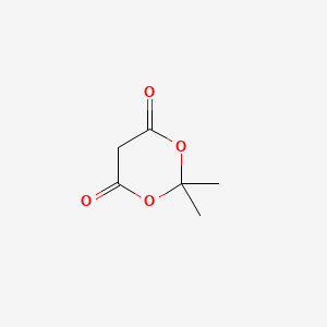 Chemical structure of 2,2-Dimethyl-1,3-dioxane-4,6-dione