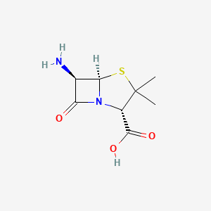 Chemical structure of 6-Aminopenicillanic acid