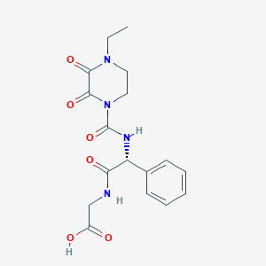 Chemical structure of Piperazinedione-carbonyl D-Phenylglycyl-glycine