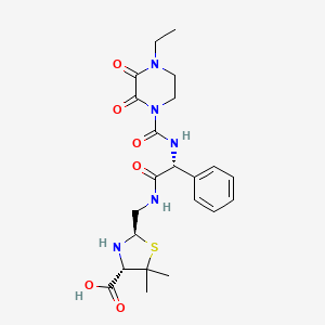 Chemical structure of Monodecarboxy Piperacilloic Acid