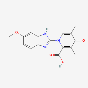 Chemical structure of Omeprazole pyridone acid