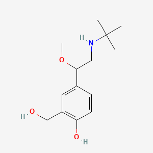 Chemical structure of 4-(2-(tert-Butylamino)-1-methoxyethyl)-2-(hydroxymethyl)phenol