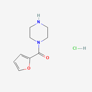 Chemical structure of 1-(2-Furoyl)piperazine Hydrochloride