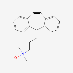 Chemical structure of N,N-Dimethyl-5H-dibenzo(a,d)cycloheptene-delta 5,alpha-propylamine N-oxide