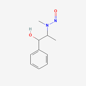 Chemical structure of alpha-(1-(Methylnitrosoamino)ethyl)benzenemethanol