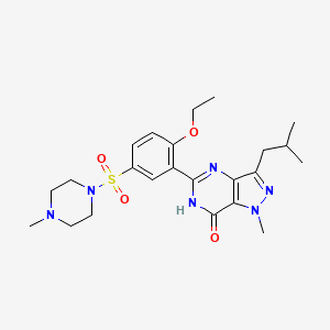 Chemical structure of Despropyl isobutyl sildenafil