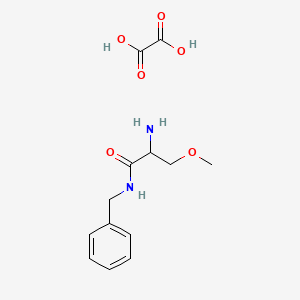 Chemical structure of 2-amino-N-benzyl-3-methoxypropionamide monooxalate