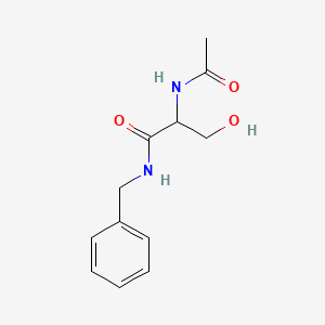 Chemical structure of 2-acetamido-N-benzyl-3-hydroxypropanamide