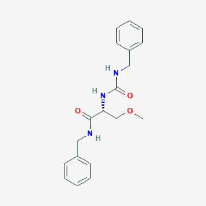 Chemical structure of (R)-N-Benzyl-2-(3-benzylureido)-3-methoxypropanamide