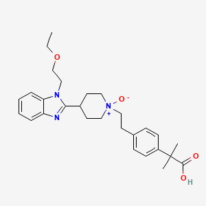 Chemical structure of BilastineN-Oxide