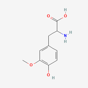 Chemical structure of 3-Methoxy-dl-tyrosine