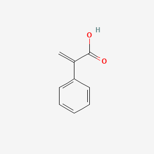 Chemical structure of Atropic acid