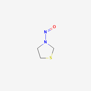 Chemical structure of 3-Nitrosothiazolidine