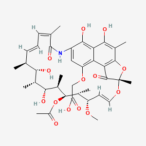 Chemical structure of Rifamycin B