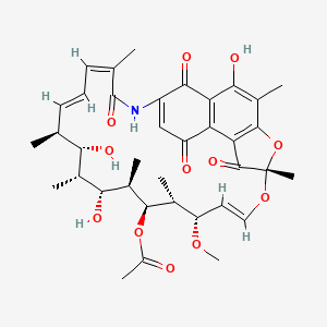 Chemical structure of Rifamycin S
