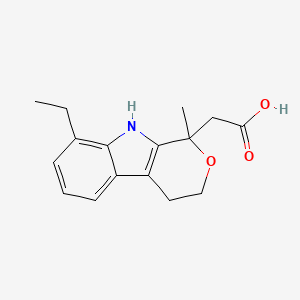 Chemical structure of Desethyl methyl etodolac