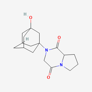 Chemical structure of Vildagliptin Lactam