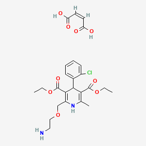 Chemical structure of Amlodipine Diethyl Ester Maleate