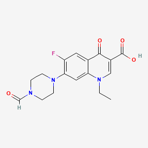 Chemical structure of N-Formylnorfloxacin