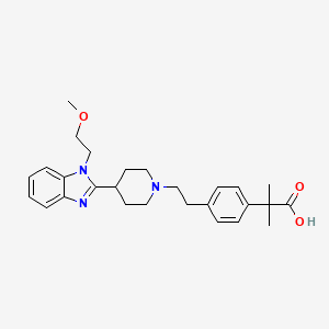 Chemical structure of Desethoxy Methoxy Bilastine