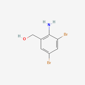 Chemical structure of 2-Amino-3,5-dibromobenzenemethanol