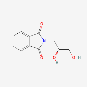 Chemical structure of 2-[(2R)-2,3-Dihydroxypropyl]-1H-isoindole-1,3(2H)-dione