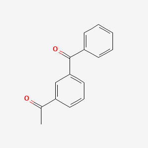 Chemical structure of 3-Acetylbenzophenone