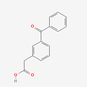 Chemical structure of (3-Benzoylphenyl)acetic acid