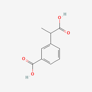 Chemical structure of 3-Carboxy-alpha-methylbenzeneacetic acid