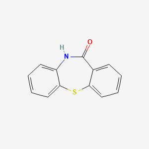 Chemical structure of Dibenzothiazepinone