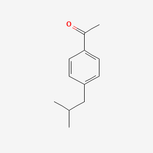 Chemical structure of 4'-Isobutylacetophenone