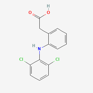 Chemical structure of Diclofenac