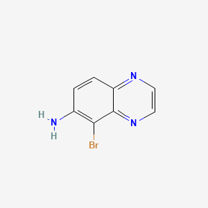Chemical structure of 5-Bromoquinoxalin-6-amine
