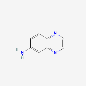 Chemical structure of 6-Quinoxalinamine