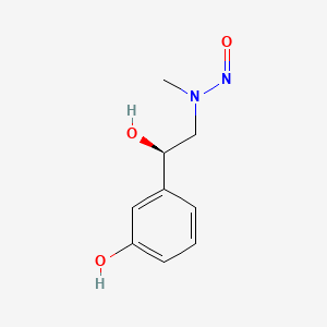 Chemical structure of N-nitroso-phenylephrine