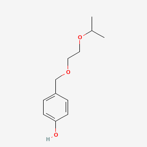 Chemical structure of 4-((2-Isopropoxyethoxy)methyl)phenol