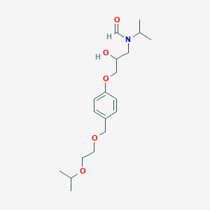 Chemical structure of N-(2-Hydroxy-3-(4-((2-isopropoxyethoxy)methyl)phenoxy)propyl)-N-isopropylformamide