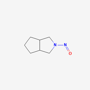 Chemical structure of Octahydro-2-nitrosocyclopenta(c)pyrrole
